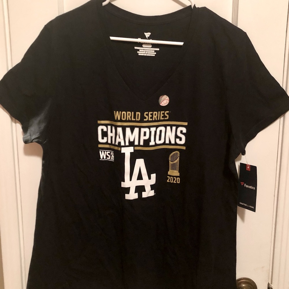 Dodger World Champion Vneck T-shirt New